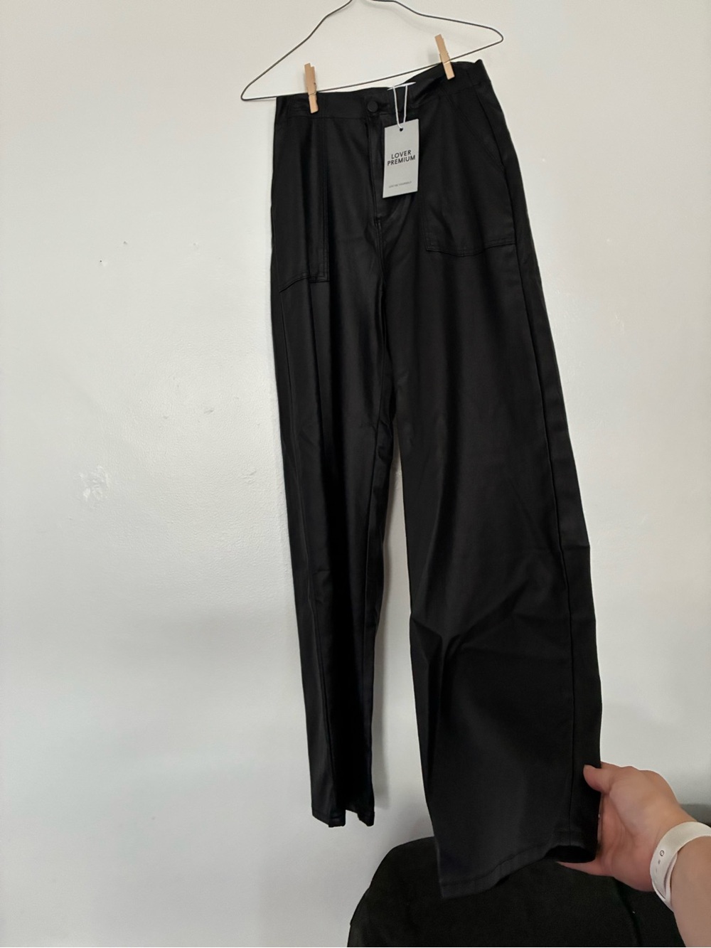 Lover Premium black leather trousers